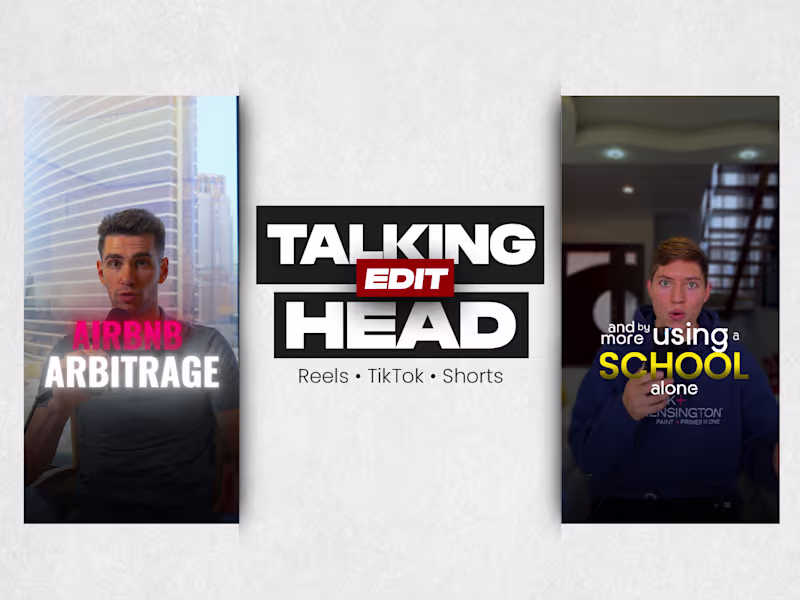 Cover image for Talking-Head Video Editing for Reels TikTok & Shorts