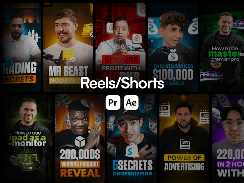 Cover image for Social Media Reels : Instagram, YouTube, TikTok Reels 