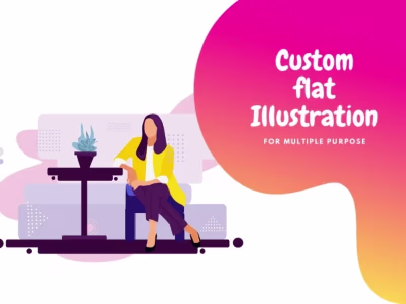 Cover image for modern flat illustration for app or explainer video.