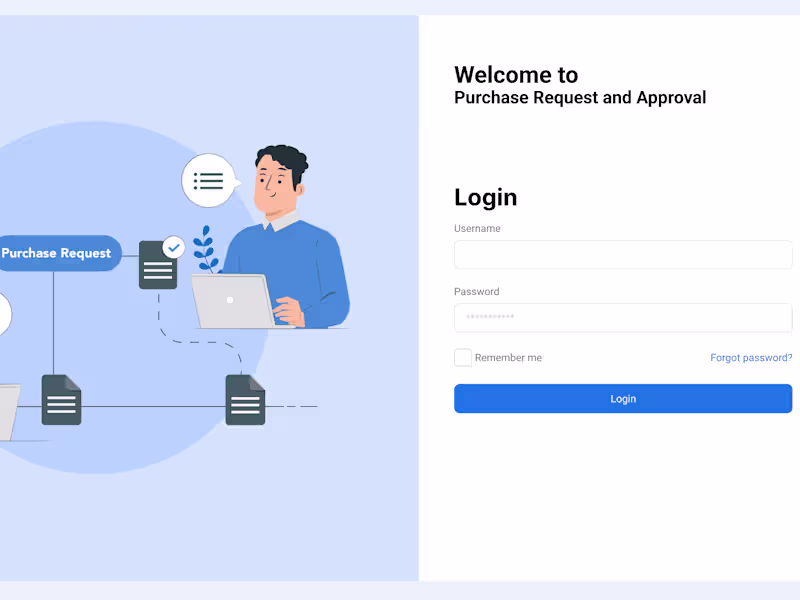 Cover image for Purchase and Approval App