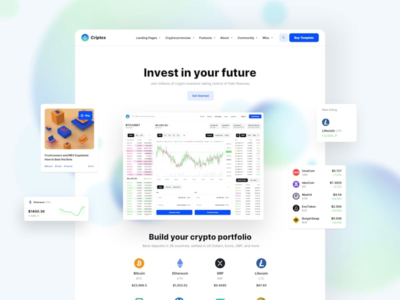 Cover image for Criptex - Framer Template for Crypto and Web3 Startups