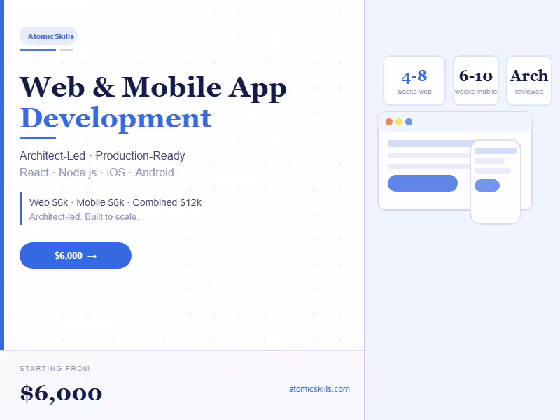 Cover image for Web & Mobile App Development