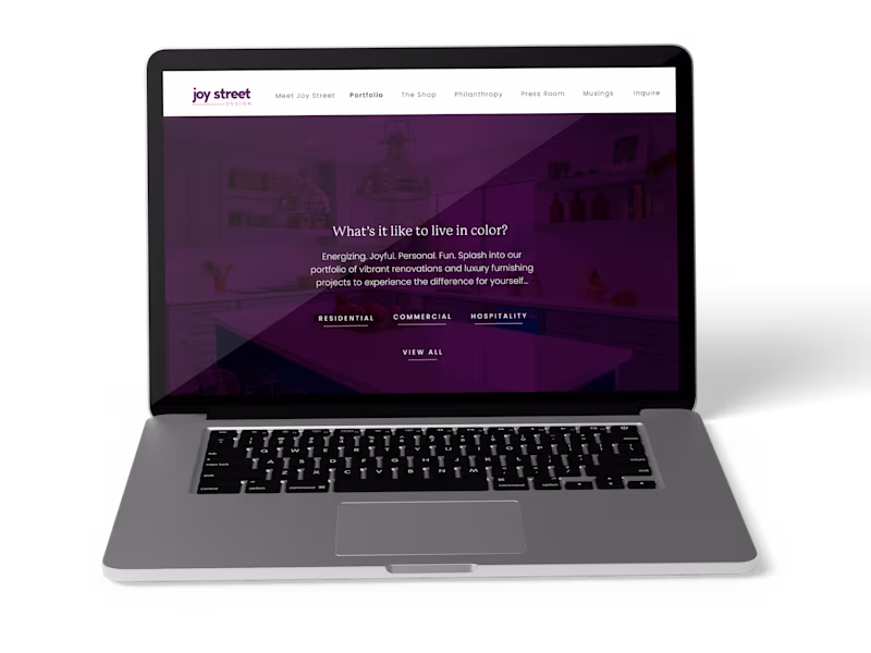 Cover image for Joy Street Design - Website UI/UX