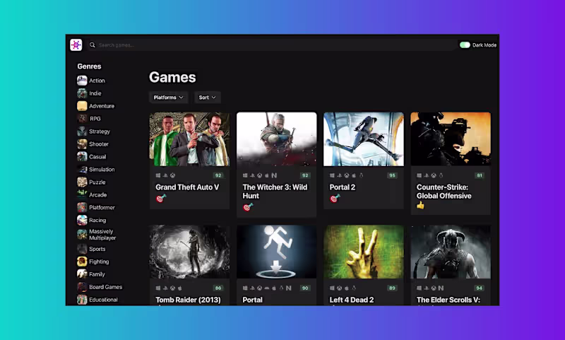 Cover image for Game Search Engine Application