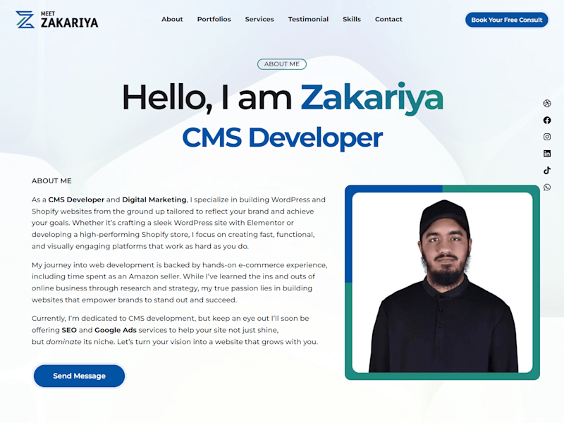 Cover image for Revamped Portfolio Website – A Better Experience