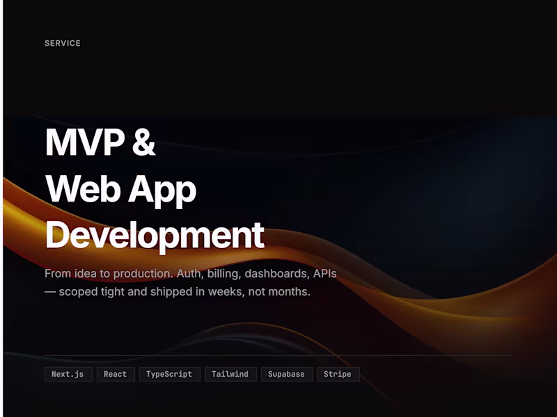 Cover image for Next.js MVP & Web App Development