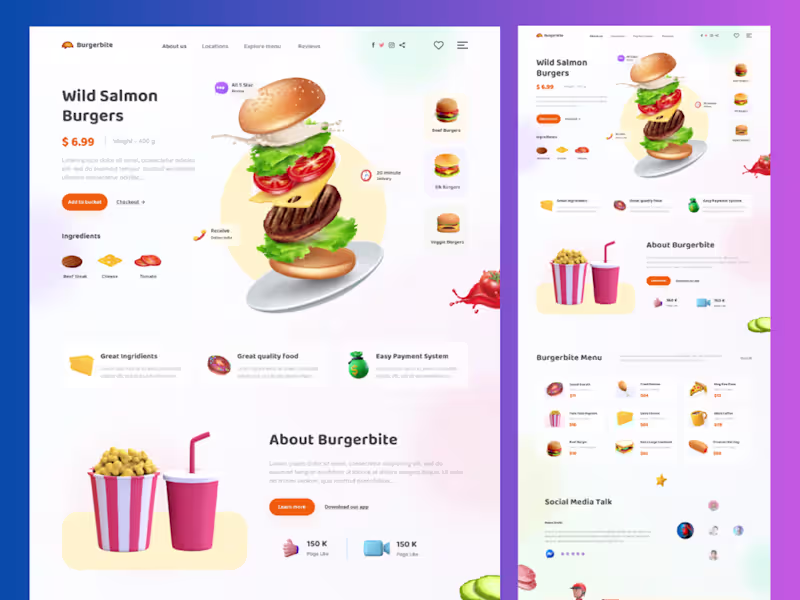 Cover image for Burgerbite – Modern Food &