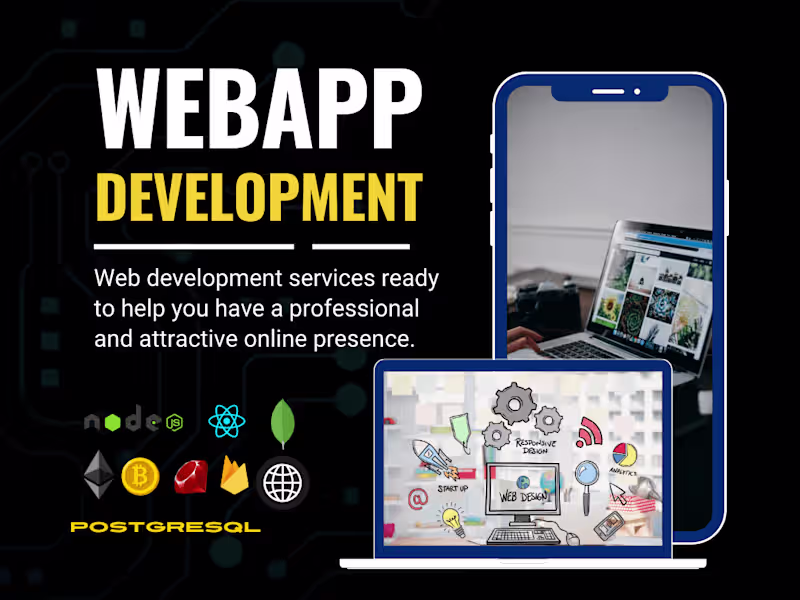 Cover image for Full-stackWeb Development (Frontend & Backend)