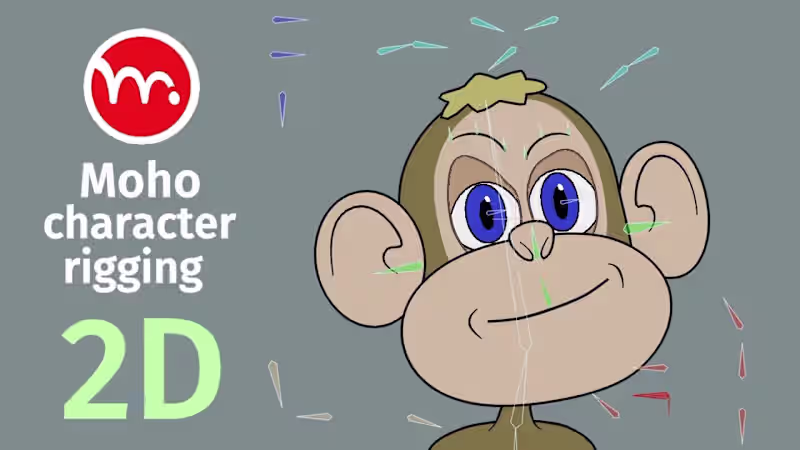Cover image for stereoDecor: Moho Rigging Showreel, 2D character rigs, 2D anima…