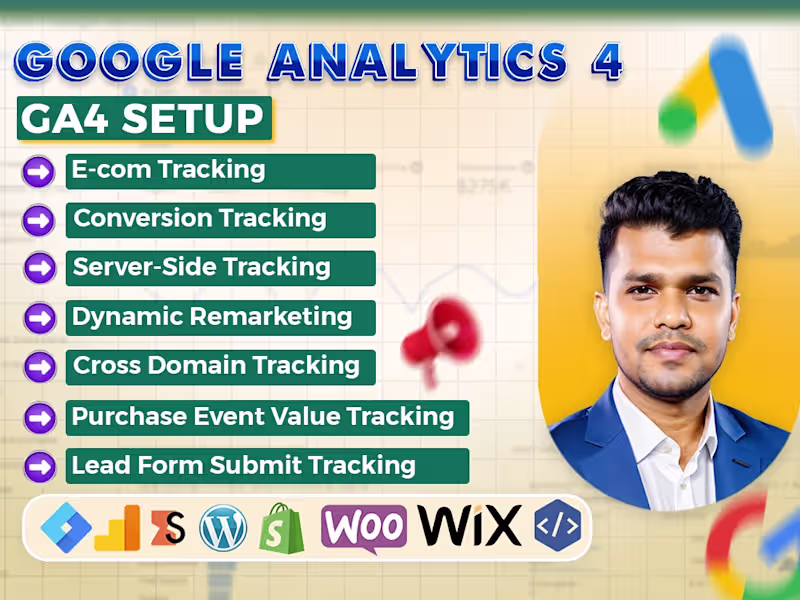 Cover image for Google Analytics 4, GA4 E- com Tracking, Conversion via GTM 