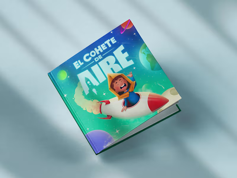 Cover image for The Air Rocket | Cover Book Illustration