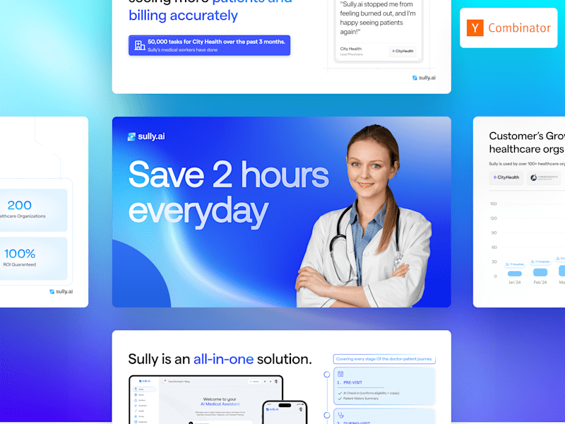 Cover image for Sully.ai Pitch Deck Revamp — From Complex to Clear