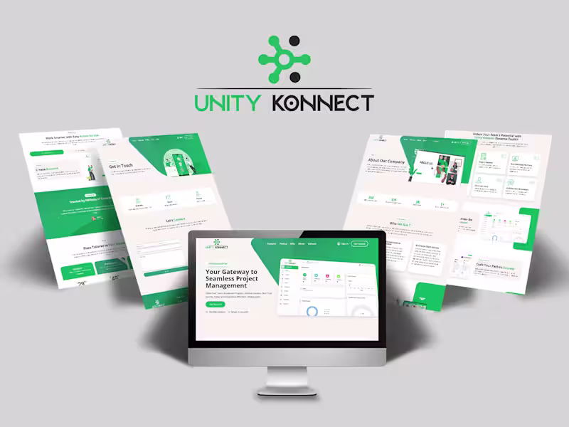 Cover image for website design and developement for UnityKonnect
