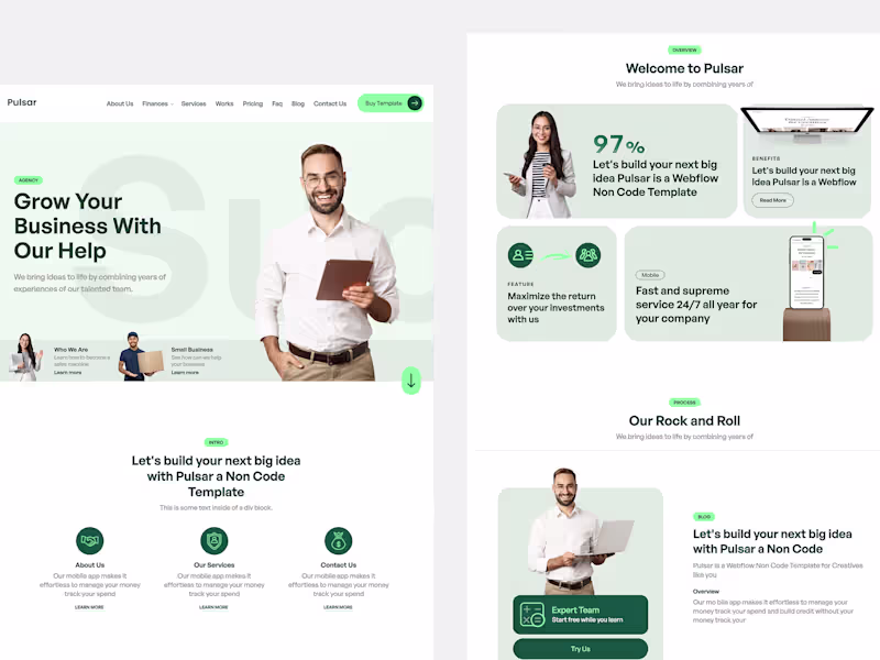 Cover image for Photoshop to Webflow — Get a Professional Webflow Website Coded