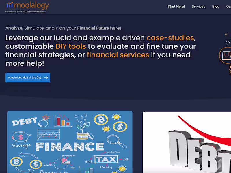 Cover image for Moolalogy - DIY Personal Finance | UI Architect + Dev
