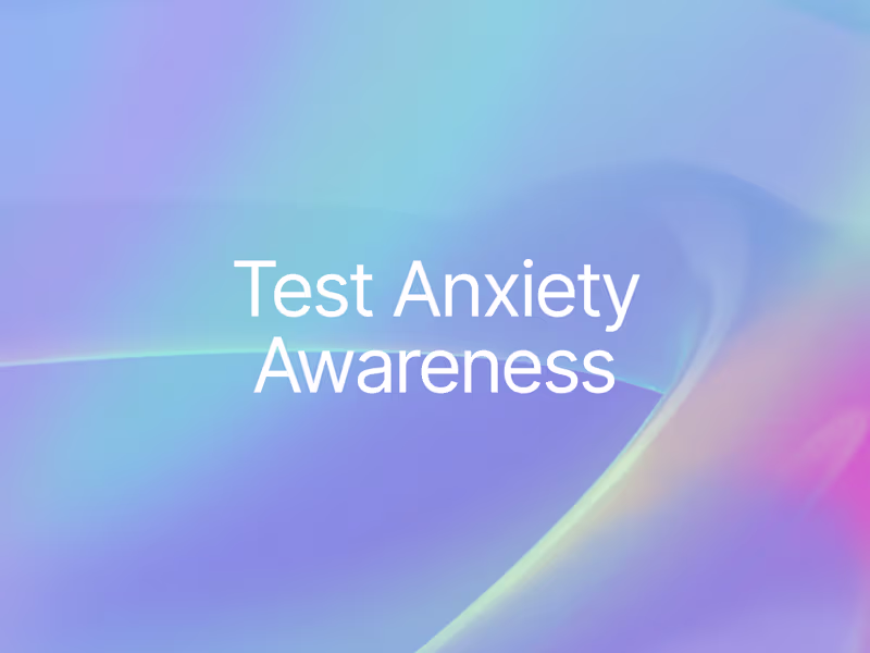 Cover image for Test Anxiety Awareness - EWU Biology Team