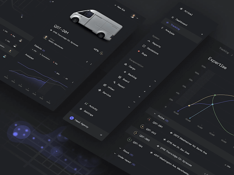 Cover image for Arrival Dashboard Design