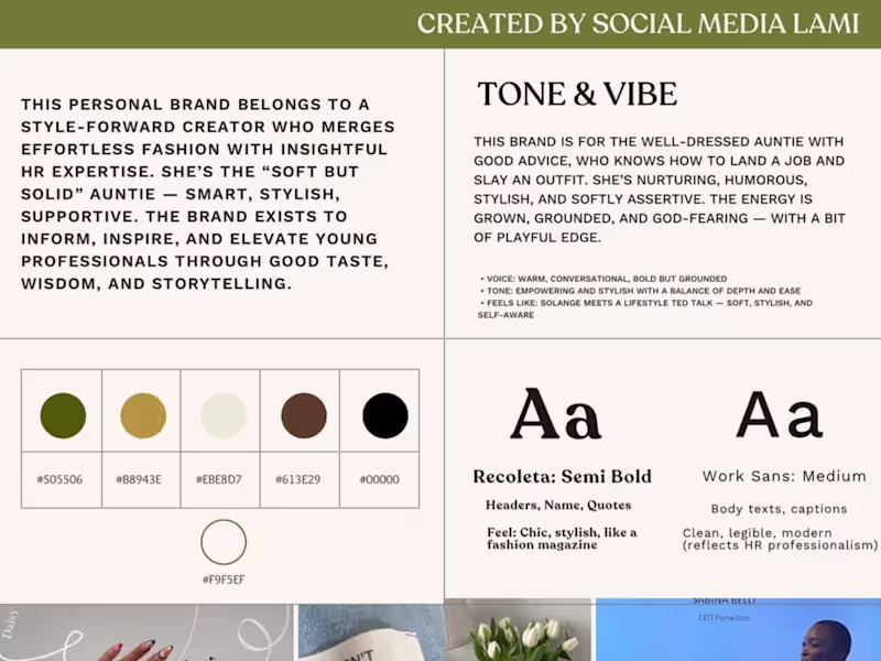 Cover image for Brand Identity Board Creation for Social Media