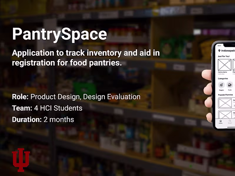 Cover image for Inventory tracking application for local pantries