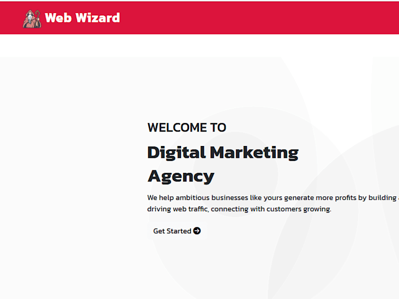 Cover image for Digital Marketing Landing Page
