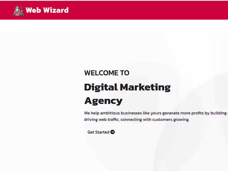 Cover image for Digital Marketing Landing Page