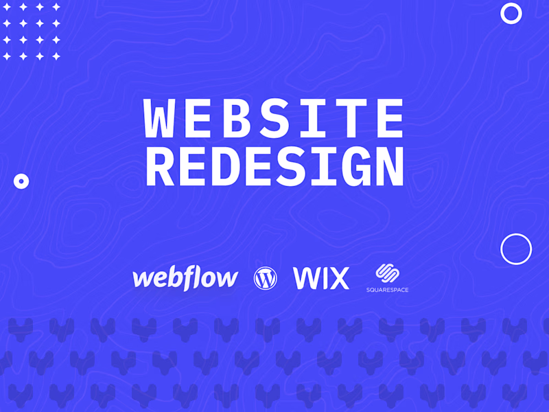Cover image for Website Redesign (Webflow, WordPress, Wix, Squarespace etc)