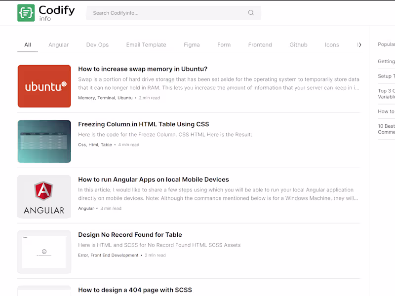 Cover image for Codeifyinfo