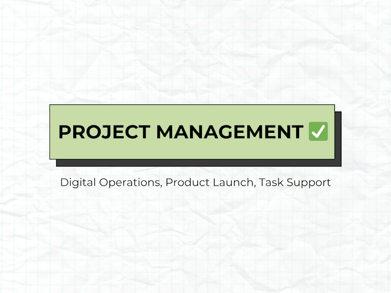 Cover image for Project Management & Launch Support