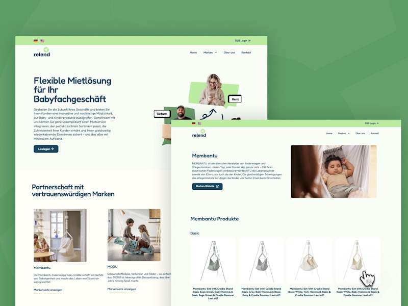 Cover image for Relend Website (Homepage + Shopify CMS)
