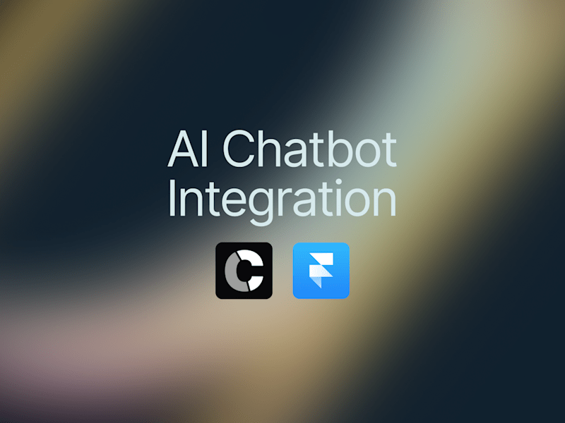 Cover image for Customized AI Chatbot Integration In Framer Website