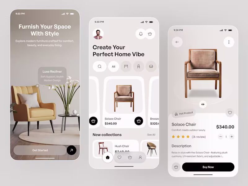 Cover image for Premium Furniture App UI Design