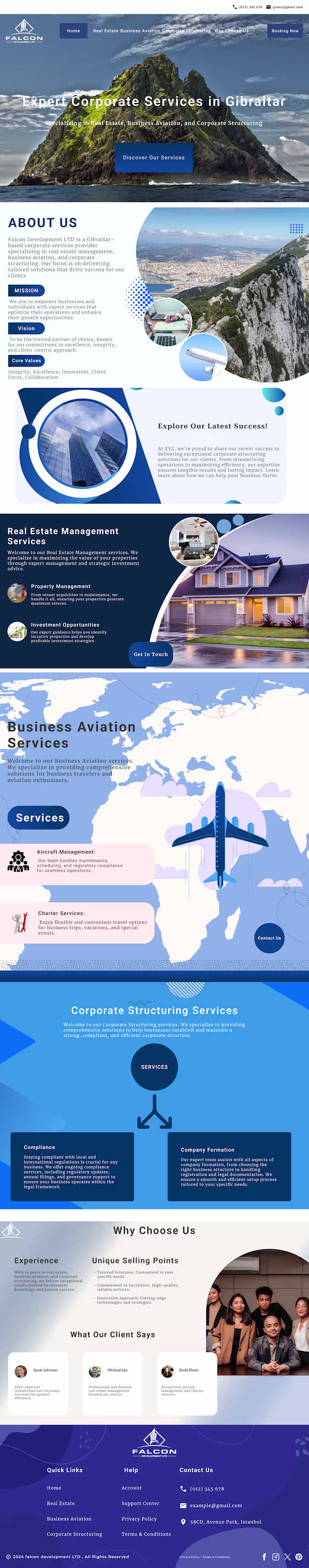 Cover image for Falcon Development LTD Web Design