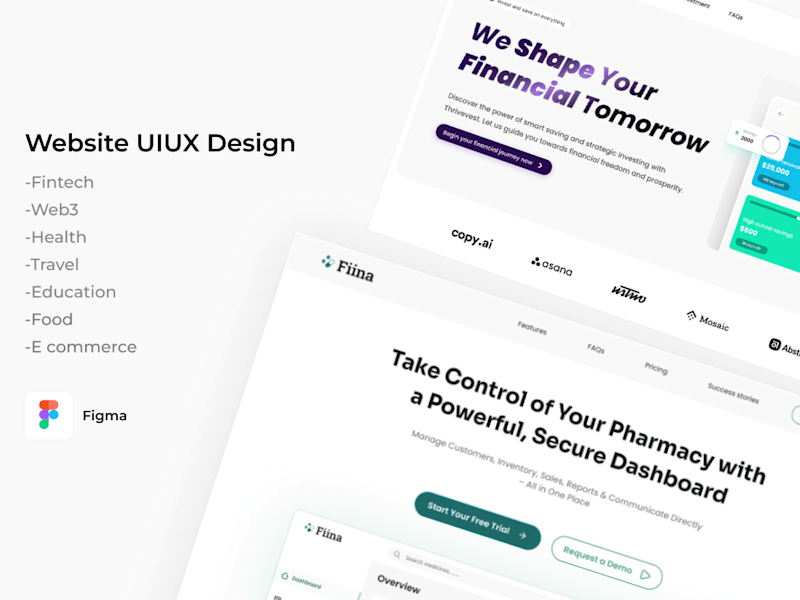 Cover image for Website UIUX Design