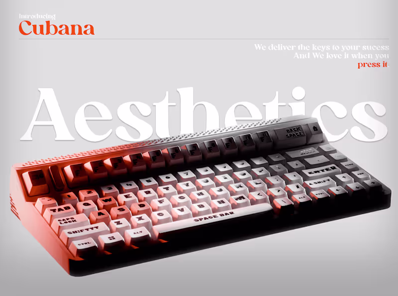 Cover image for TheCubana Aesthetic Keyboard : Behance