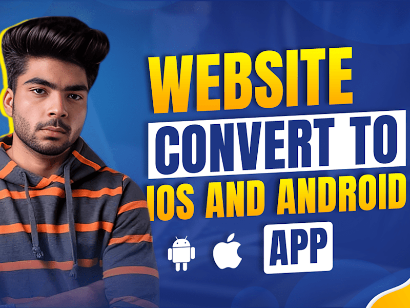 Cover image for I will convert unique responsive website to android and ios app