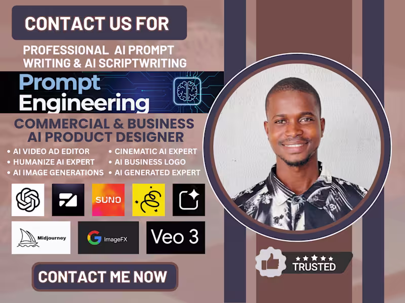 Cover image for Get AI product visuals, write video ad scripts cinematic prompts