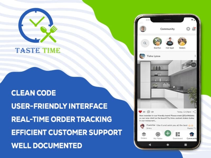 Cover image for Taste Time – Food Ordering & Delivery App