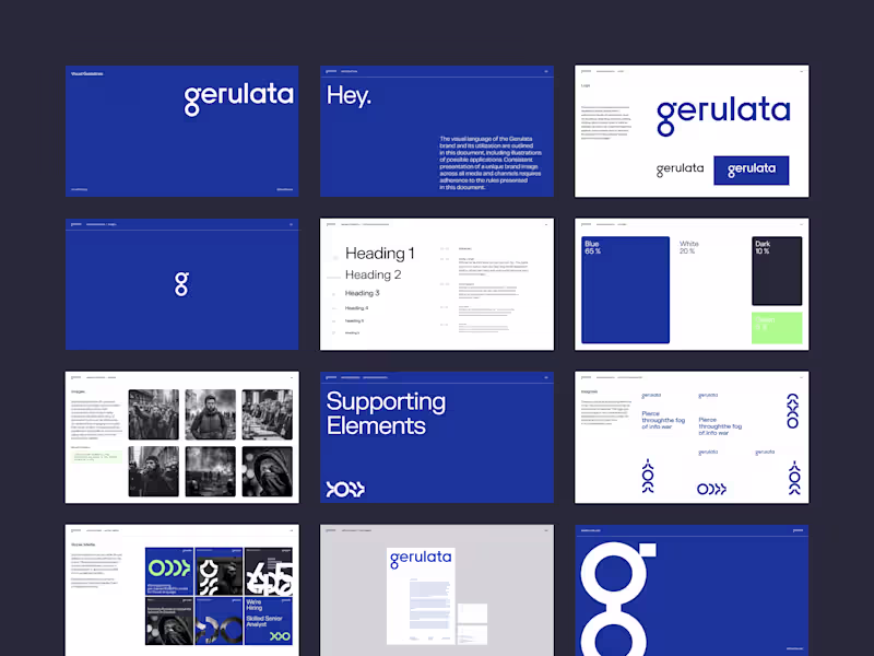 Cover image for Brand Identity and Visual System for Gerulata Technologies