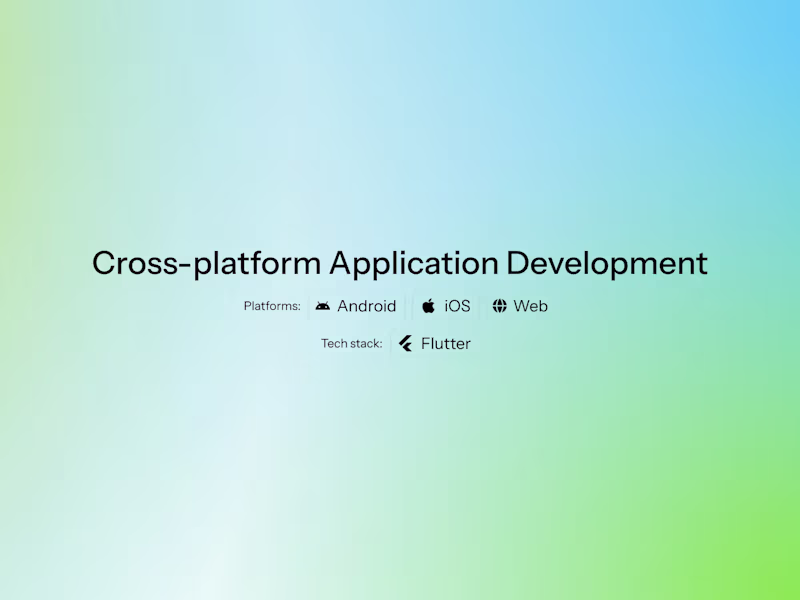 Cover image for Cross-platform App Development (Flutter)