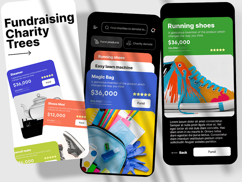 Cover image for Product Design (UX/UI): Fundraising Mobile App Redesign