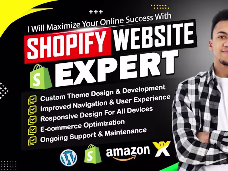 Cover image for I will create, design a shopify dropshipping store or website