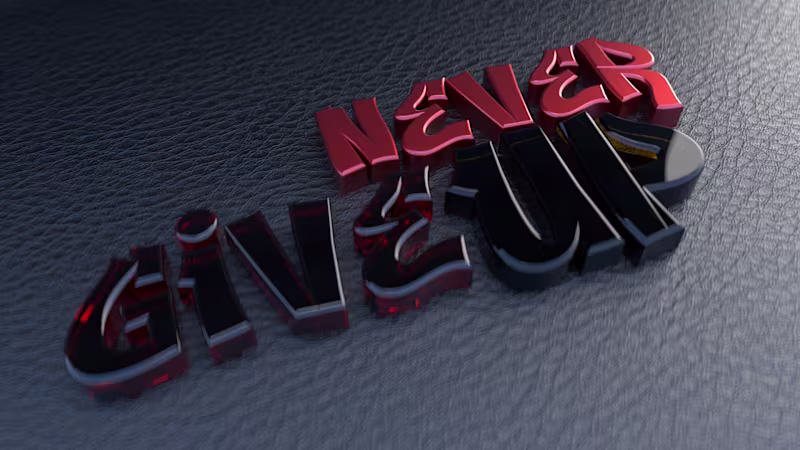 Cover image for 3D text render design