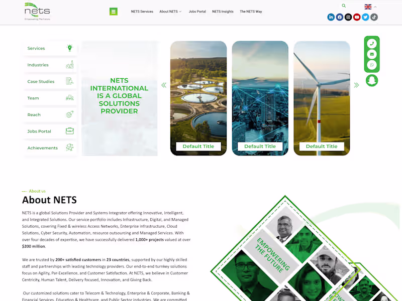 Cover image for NETS Website Redesign