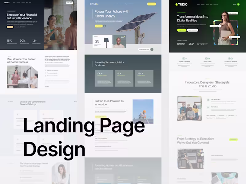 Cover image for Landing Page Design