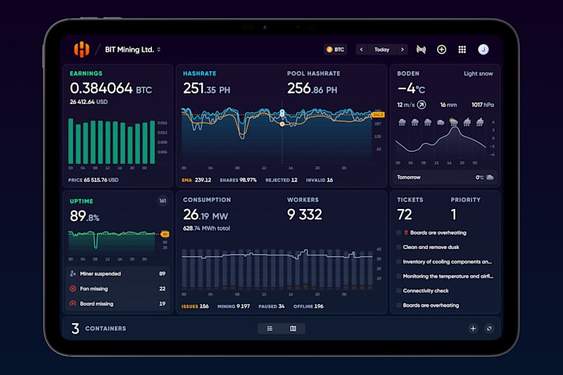 Cover image for Hiveon / B2B SaaS / Operating system for ASICs