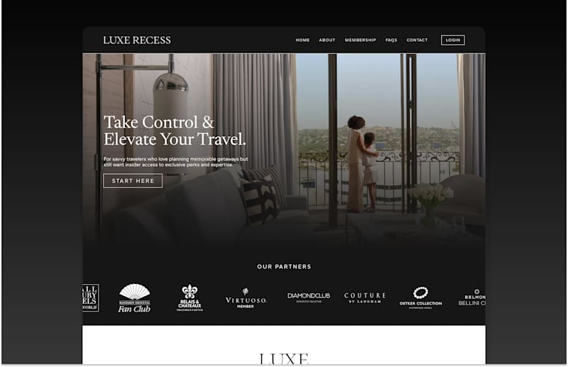 Cover image for Luxe Recess | Branding + Kajabi Web Design