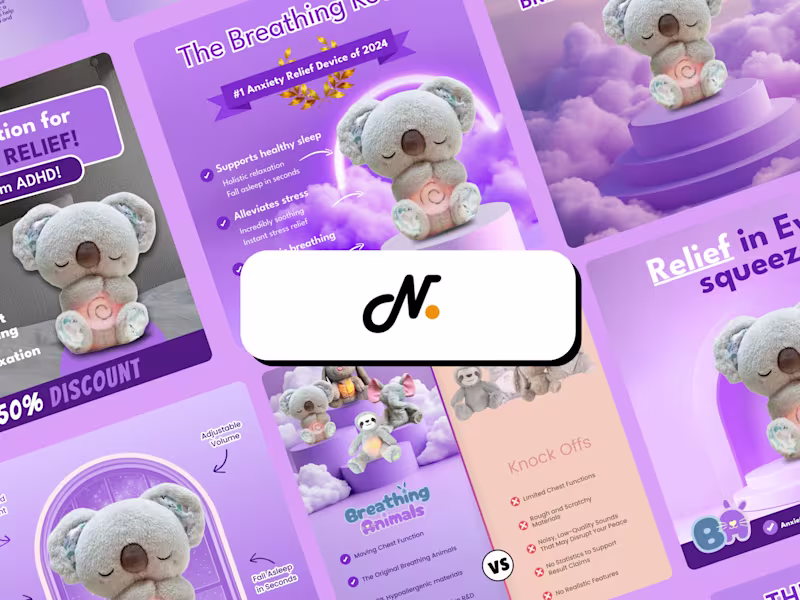 Cover image for Meta Ad Creatives — Health & Wellness DTC (Breathing Animals)