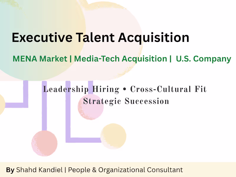 Cover image for Executive Talent Acquisition (MD Position) 