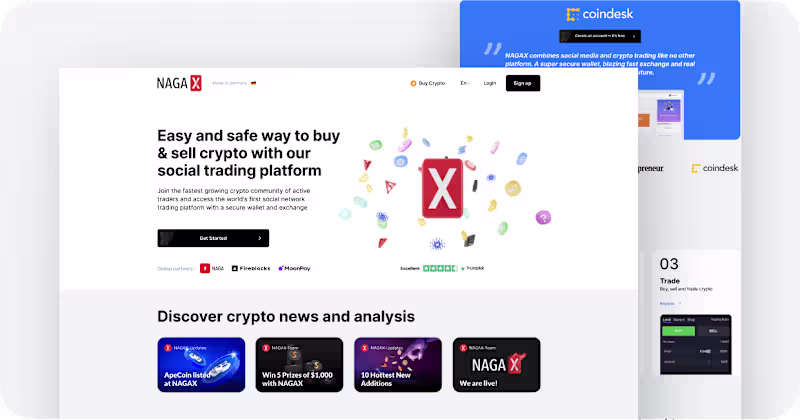 Cover image for Website & Promo materials design for the crypto trading platform