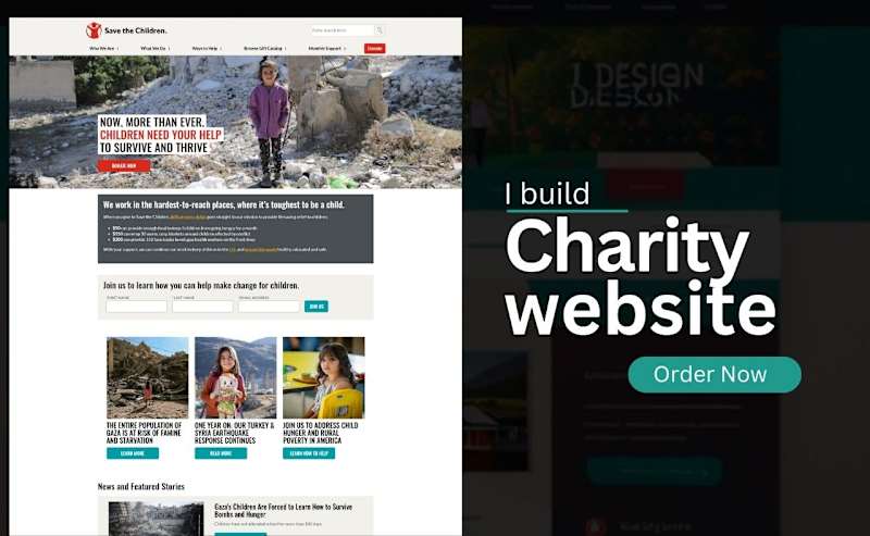 Cover image for CHARITY | NONPROFIT | NGO | FUNDRAISING | DONATON WEBSITE